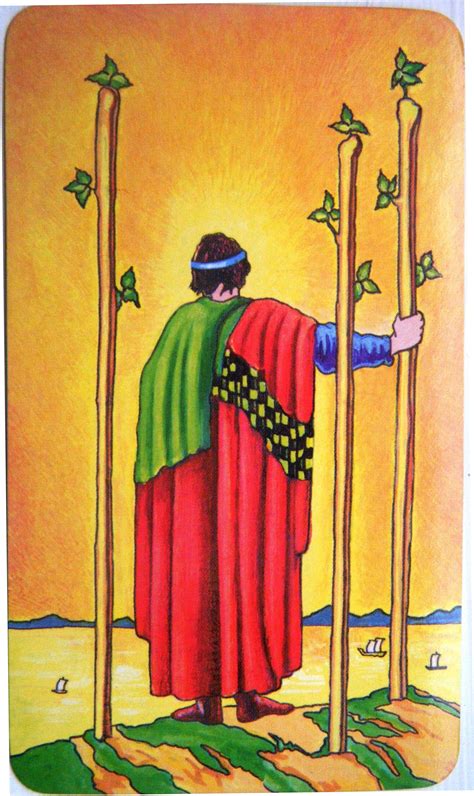 Three Of Wands Rider Waite Tarot Tutorial Esoteric Meanings