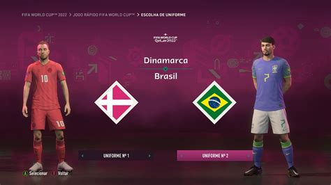 Fifa 23 Dinamarca 🇩🇰vs 🇧🇷brasil Copa Do Mundo Qatar 🇶🇦2022 Final🏆 Youtube