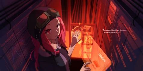Anime Girls Anime Redhead Long Hair Pilot Science