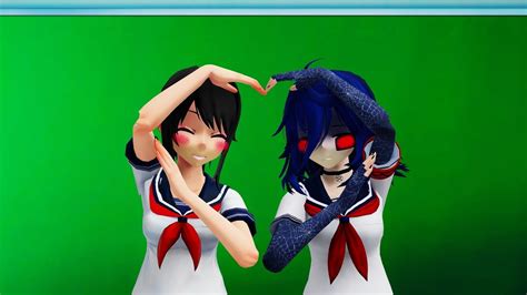 【mmd X Yandere Simulator】 Ayano X Oka Heart Dance Youtube