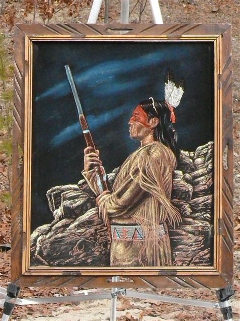 Native American Velvet Painting Soul Focus