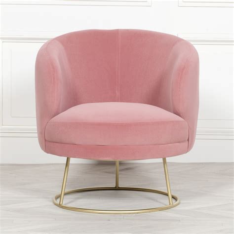 Armchair from jizba beautiful, 1940s. Allouette Art Deco Pink Velvet Tub Armchair With Gold Base ...