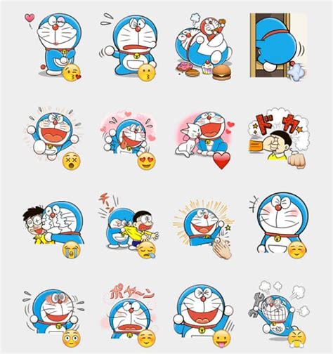 Doraemon Stickers Set Telegram Stickers Đang Yêu Nhãn Dán Dễ Thương