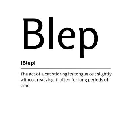 blep dictionary definition kaigozen digital art humor and satire signs and sayings artpal