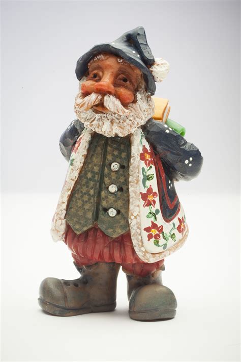 This Polymer Clay Santa Is Only 4 Inches Tall Sculpted Carved And