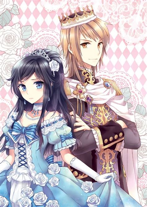 Prince With Crown And Princess In Blue Dress By Manga Artist Nardack マンガ