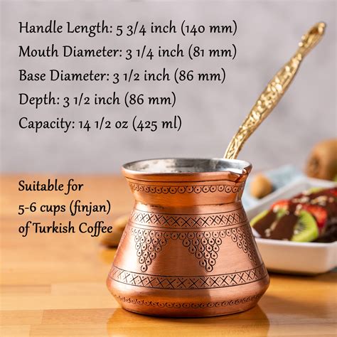 Buy Turkish Coffee Copper Pot Greek Armenian Arabic Coffee Maker
