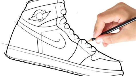 Https://tommynaija.com/draw/how To Draw A Jordan Shoe