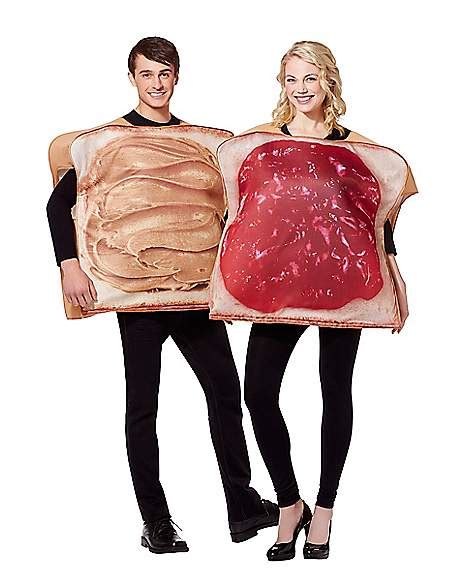 adult peanut butter and jelly couples costume spencer s