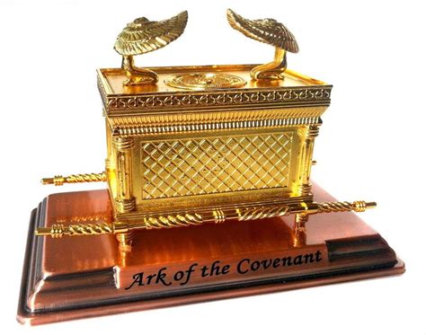 Ark Of The Covenant Large Size Gold Plated Testimony Replica Judaica