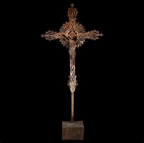A Crucified Christ On Gothic Cross