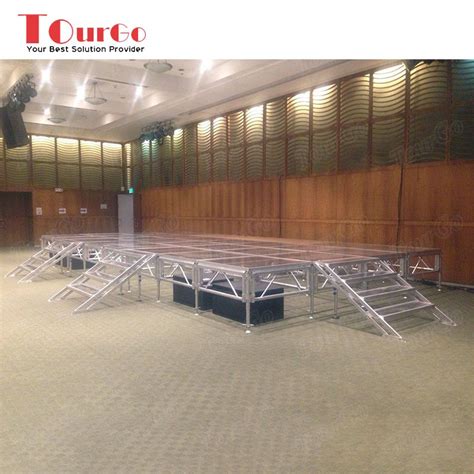 Tourgo Assembly Aluminum Concert Stage System Design Movable Glass