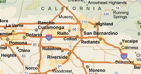 Detailed Map Of San Bernardino