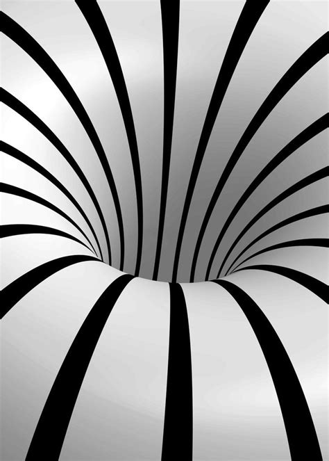 Optical Illusion Tube 3d Poster Picture Metal Print Paint By