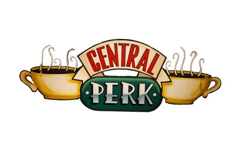 Transparent Central Perk logo | Friends central perk coffee, Friends png image