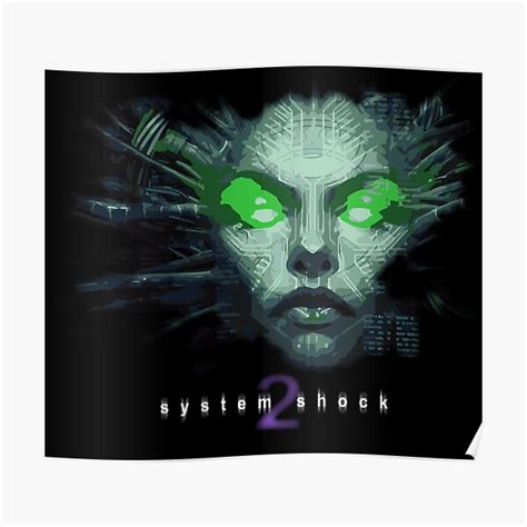 System Shock 2 Shodan Logo Custom Poster For Sale By Lgsmerch Redbubble
