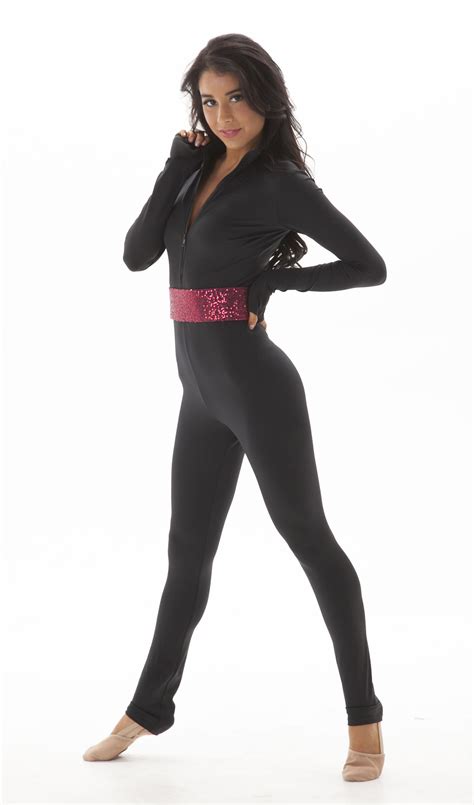 Full Unitard With Waist Belt For The Perfect Cinch Edgy Dance Costume Jazz Dance Outfits