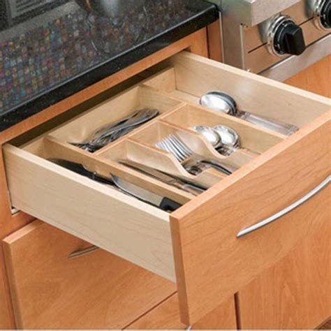 Wood Kitchen Drawer Organizer Inserts Rev A Shelf 4WCT Series