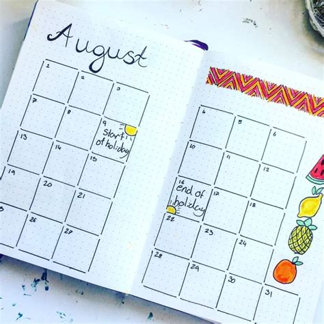 Looking For August Bullet Journal Spreads Amazing And