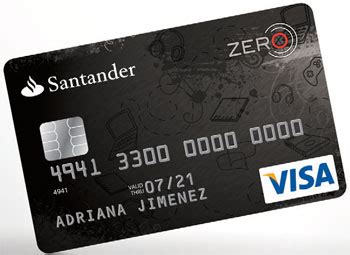 Tarjeta De Cr Dito Visa Zero Del Banco Santander