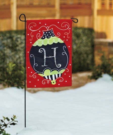 Holiday Monogram Garden Flags Abc Distributing Monogram Garden Flag