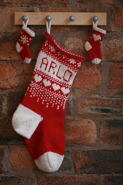 It is that time of year to start some christmas. A simple, stranded Christmas Stocking in aran weight yarn ...