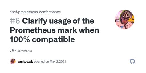 Clarify Usage Of The Prometheus Mark When 100 Compatible · Issue 6