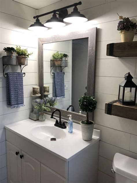 This tiny apartment bathroom by sweeten packs a few more space saving ideas. 57 Beautiful Rustic Small Bathroom Remodel Ideas On A Budget in 2020 | Small bathroom ...