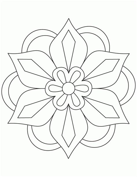 I prefer a plain white back to coloring pages, as i would imagine that if you use markers, there might be bleeding through. Coloring Pages Patterns - Coloring Home