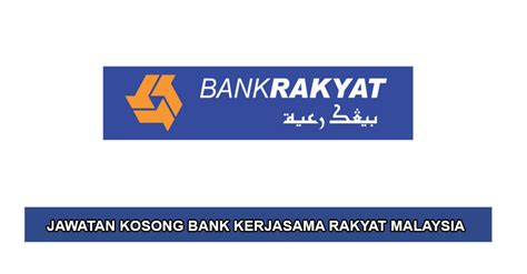 Bank kerjasama rakyat malaysia berhad (jawi: Jawatan Kosong di Bank Kerjasama Rakyat Malaysia Berhad ...