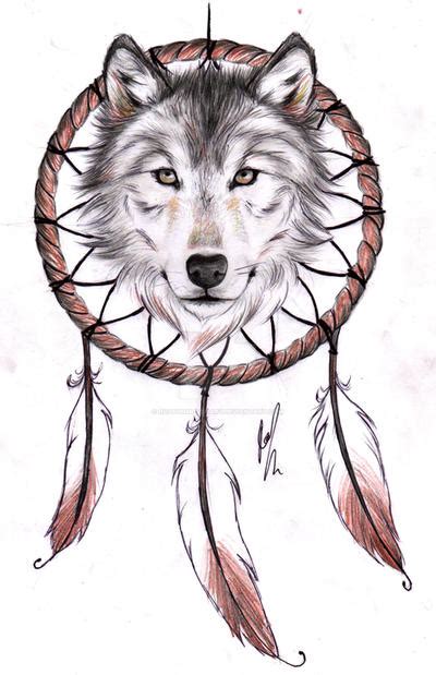 Wolf Dreamcatcher Ii Tattoo Design By Rozthompsonart On Deviantart