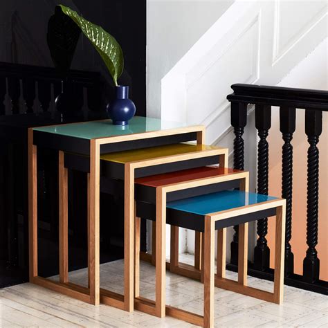 Set Of Four Original Bauhaus Nesting Tables By Josef Albers Kunstbaron