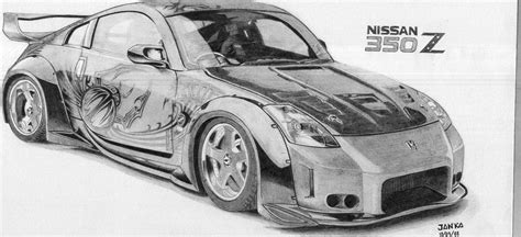 Nissan 350z Tokio Drift Fast And Furious Drawing Nissan 350z Nissan
