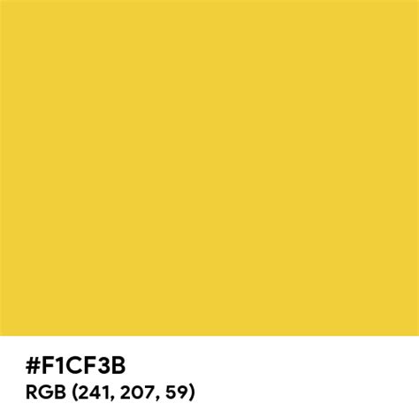 Gold Yellow Color Hex Code Is F1cf3b