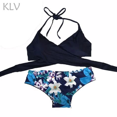 Klv Swimsuit Girls Two Pieces Swimwear Bikini Swimsuits For Women 2019 Swimwear Women Push Up