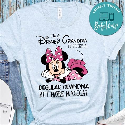 Im Disney Grandma Shirt Magical Grandma Shirt Createpartylabels