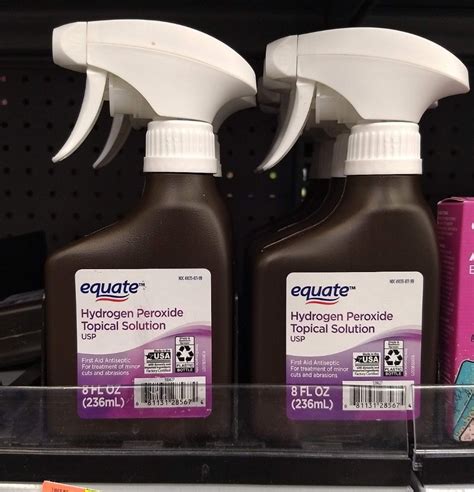 Equate Hydrogen Peroxide Topical Solution Walmart Made In The Usa