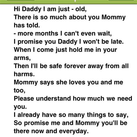 Unborn Baby Quotes For Daddy Images and Photos - Preet Kamal