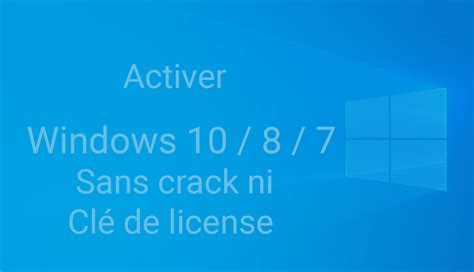 Activer Windows Sans Cl Dactivation Activation Windows Et Win Hot Sex