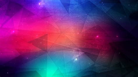 Wallpaper Neon Triangles Light Joining Points Resolution3840x2160