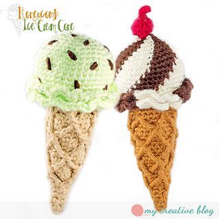 Introducing my ice cream cone knitting. A fun Ice Cream Cone designed in an advanced stitch called ...