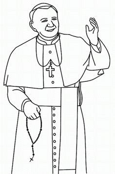 Kolorowanka Papież Jan Paweł 2 Pcmigtool