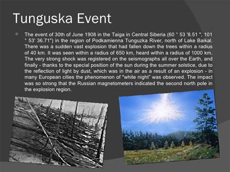 Tunguska Event By Group6