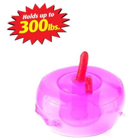 Fetish Fantasy Inflatable Pink Hot Seat Dildo Vibrating Blow Up Sex