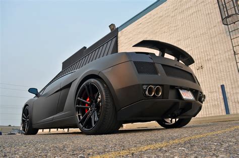 Insane Matte Black Lamborghini Gallardo On Adv1 Wheels Gtspirit