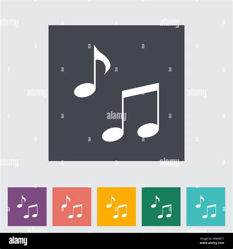 Símbolos de nota musical Ilustración vectorial Imagen Vector de stock