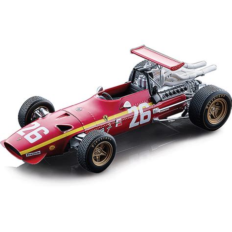 1968 Ferrari 312 F1 French Gp Winner 26 Jacky Ickx 118 Scale