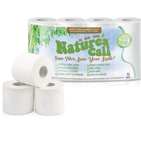Buy Rvs Boats And Home 100 Bamboo Toilet Paper By Natures Call 2 Ply