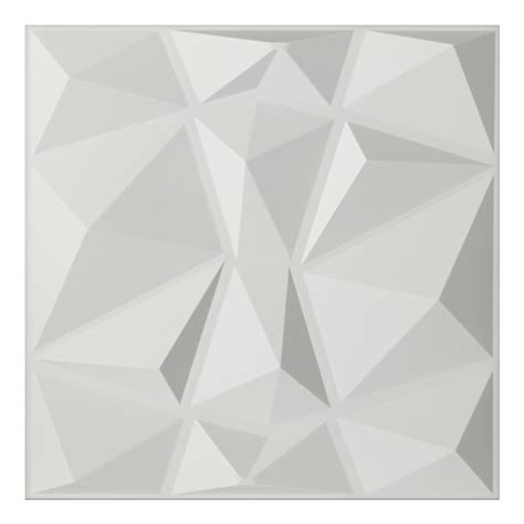 Art3d 197 In X 197 In White Decorative Pvc 3d Wall Panels In