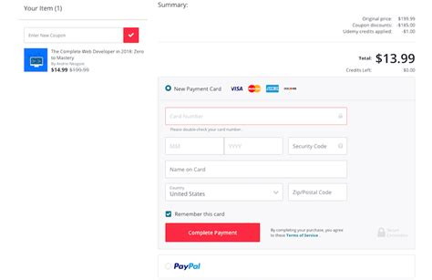 Check cash machine use is turned on for this card in the 'cards' section of your app under 'cash machine settings'. Payment Methods on Udemy - Udemy